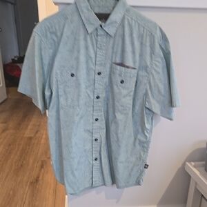 Howler Brothers Teal Button-Down Shirt